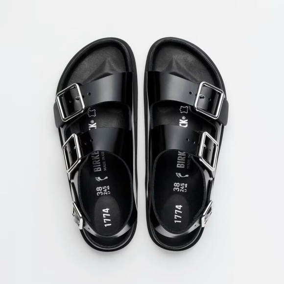Birkenstock 1774 Milano Black Premium Leather - Picture 1 of 7
